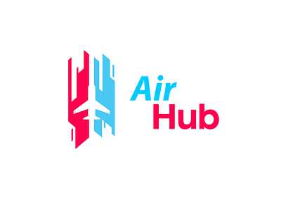 Air Hub Logo Design branding design graphic design illustration logo typography vector