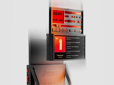 Winamp 3d lowpoly motion graphics music ui winamp