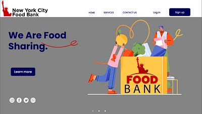 NYC Food Bank Logo + Web