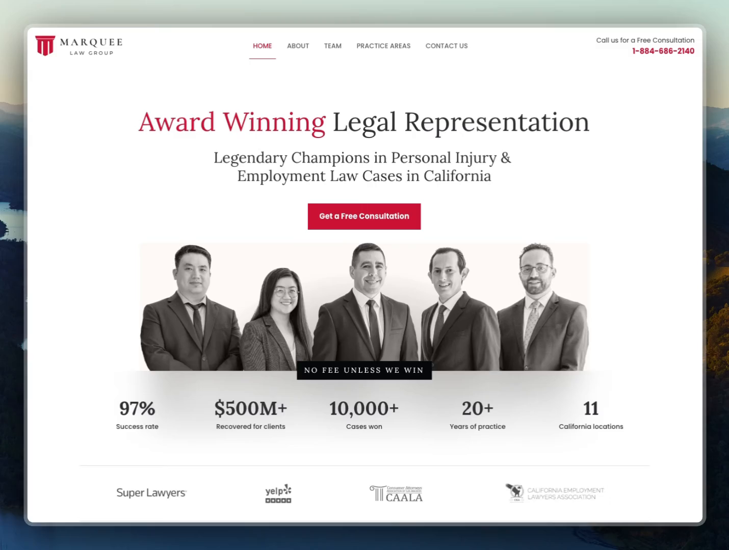 Marquee Law Group - Website redesign