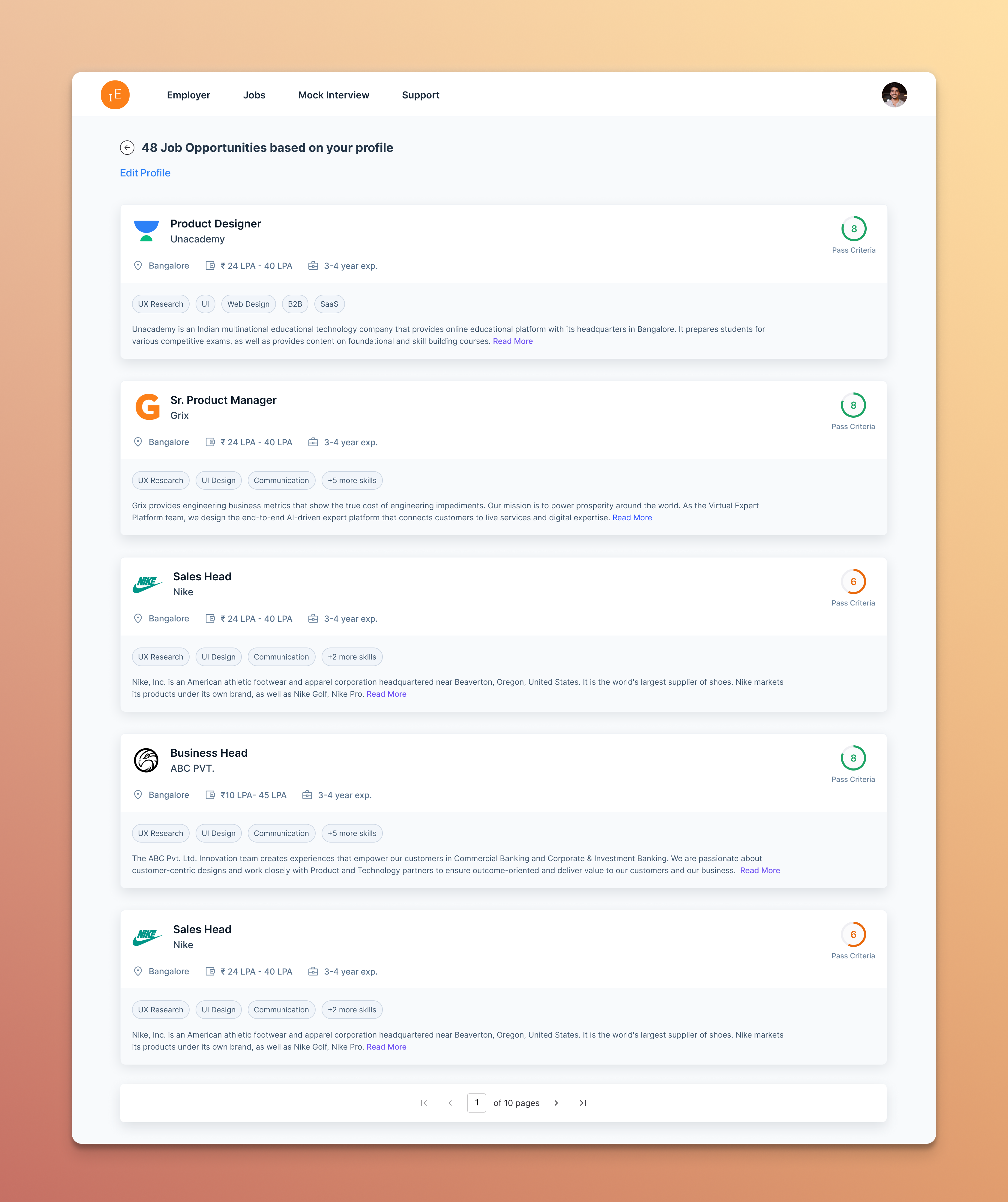 Job Posters assignment design job product product design ui ux