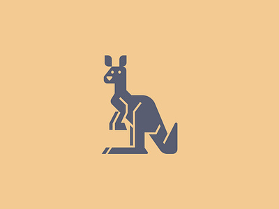 Kangaroo animal brand branding design elegant geometrical geometry graphic design illustration kangaroo logo logo design logo designer logotype mark minimalism minimalistic modern sign