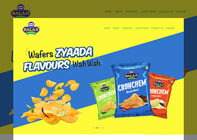 Balaji Wafers Website Redesign balaji wafers branding graphic design website