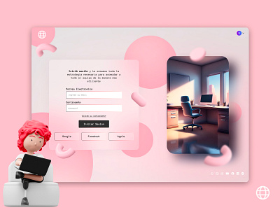 Sign up - pink - 3D pills - Desktop ai desktop pharmacy pills pink register sign in signup ui