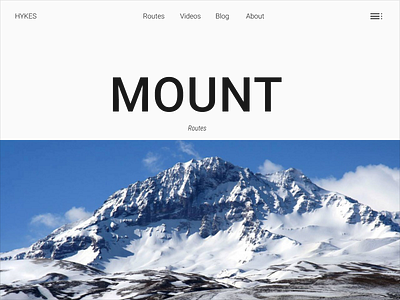 Mount Aragats design interface ui