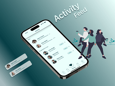 Activity feed #47 activity feed app dailyui design ui ux