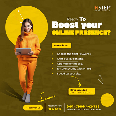Boost Your Online Presence digital footprint instep technologies online presence