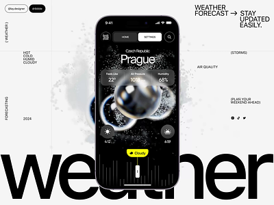 Weather Mobile App Concept dailyuix