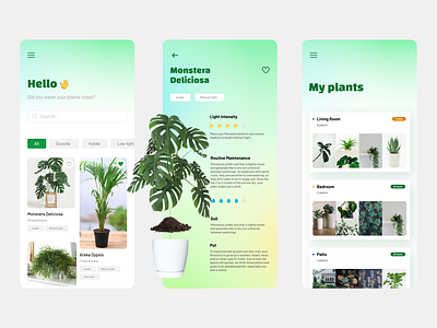 Plant Care - mobile application concept