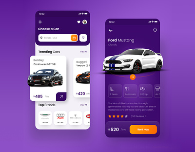 Car Rental App UI Design | App Design | UI UX Design | Cars 3d app app design interaction design nft ui ui design ui ux design user interface ux web design website