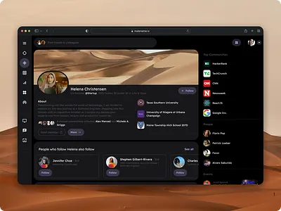 Social - Profile Template - Material You Design System design system figma material material material 3 material design 3 material design system material you material you design profile social ui kit user data user info