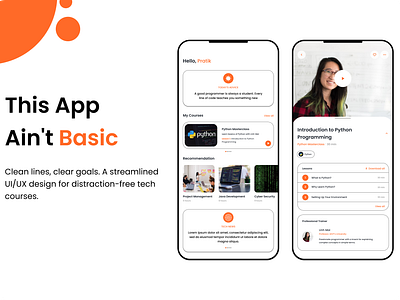 Outline Your Learning - Minimalist App, Maximum Focus app app design brand new coding coding app courses courses app design e learning e learning app graphic design minimalism minimalistic programming programming app ui ux