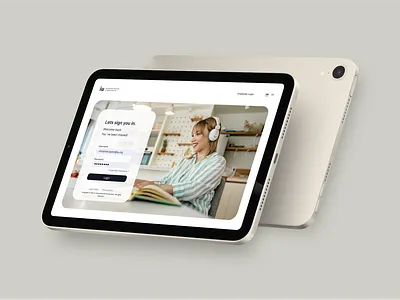 Brand supporting login screen - Welcome back. You´ve been missed app brand branding clean design image ios login logo minimal sign in study ui university ux