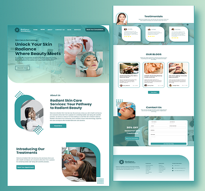 Derma Landing Page 3d animation branding figma graphic design illustrations logo motion graphics ui website design