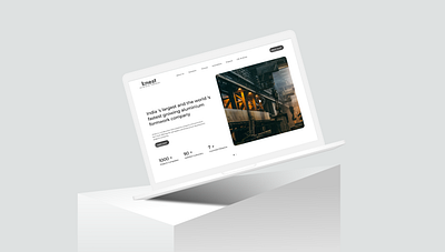 Knest - Aluminium Formwork Homepage 3d aluminium design figma formwork industry logo revamp ui ux website