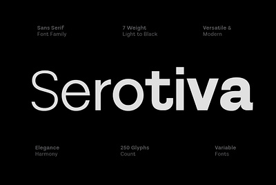 Serotiva Sans Serif design font graphic design typography ui uidesign ux