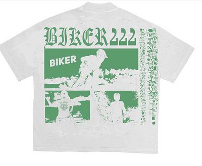 biker t-shirt art bike biker branding design gradient graphic design green illustration logo rider t shirt tshirt tshirts ui ux vector