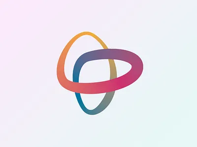 Living System abstract branding gradient graphic design knot logo path system track trajectory