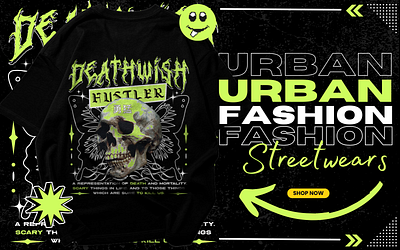 Death note hustler urban streetwear grunge tshirt anime branding death graphic design grunge note print streetwear tshirt