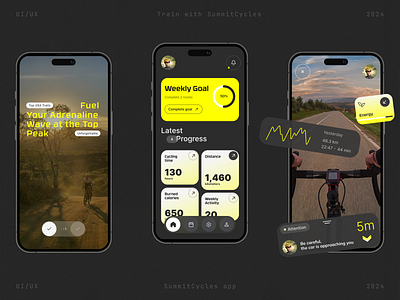 SummitCycles app app app design automation bicycle bike bike app cycling design minimal mobile modern ui ux