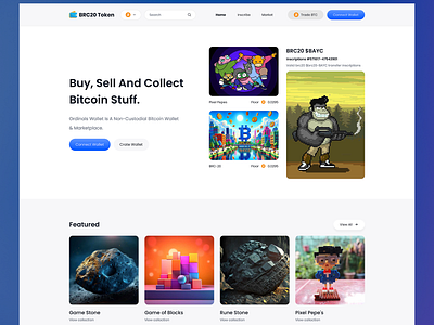 Wallet Token: the Best BRC - 20 Wallet Web UI Kit bitcoin brc20 brc20 token buysell memecoin crypto crypto wallet crypto web ui kit cryptocurrency cryptomarket figma finance forex market meme coin memecoin collect token ui web ui kit