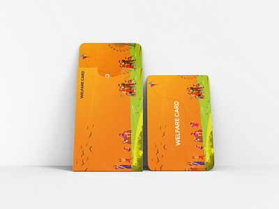 welfare card branding graphic design