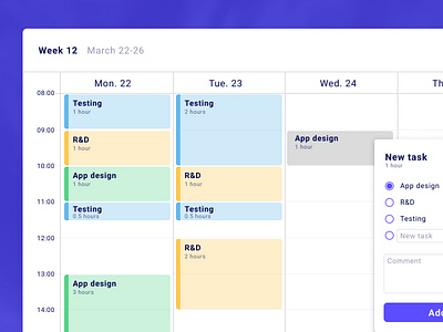 Timesheet reporting design b2b calendar report reporting timesheet ui ui design ux design