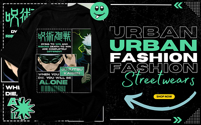 Kaisen urban style streetwear anime tshirt design anime branding design graphic design grunge print streetwear tshirt