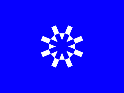 Logo concept - "O" monogram blue letter o