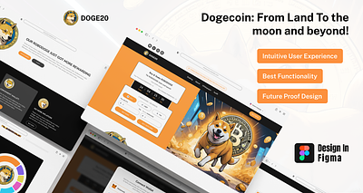 Dogecoin Exchange Web UI Kit bitcoin coin exchange coin market crypto currency crypto exchange dogecoin figma meme coin meme coin exchange ui design web ui kit