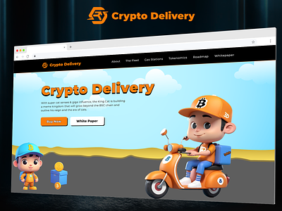 Crypto Delivery Meme Coin Web UI Kit Designed With Figma tokendesign