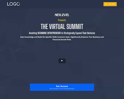 Virtual Summit Funnel Template for GoHighLevel agency template design funnel design funnel template funnel theme ghl ghl template gohighlevel illustration ui virtual summit virtual summit funnel template