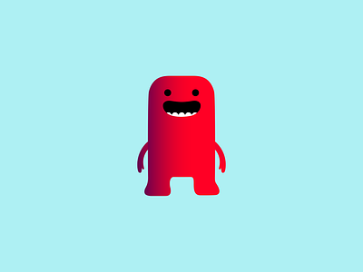 Giggle thing branding cartoon character design dribbble excited happy illustration laughing logo mascot positive red