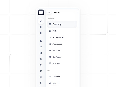 Nav - Submenu dashboard inbox mail menu nav nav menu product design settings sidenav ui ux web