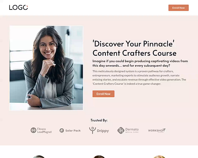 Course Funnel Template for GoHighLevel agency template course course funnel course funnel template design funnel design funnel template funnel theme ghl ghl template gohighlevel illustration ui