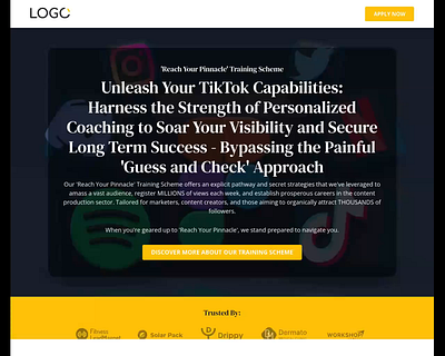 Coaching Funnel Template for GoHighLevel agency template coaching coaching funnel coaching funnel template design funnel design funnel template funnel theme ghl ghl template gohighlevel illustration ui