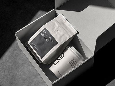 Limited Speciality Coffee – Visual Identity box branding coffee design download free freebie graphic design logo mockup mockup cloud mockupcloud packaging