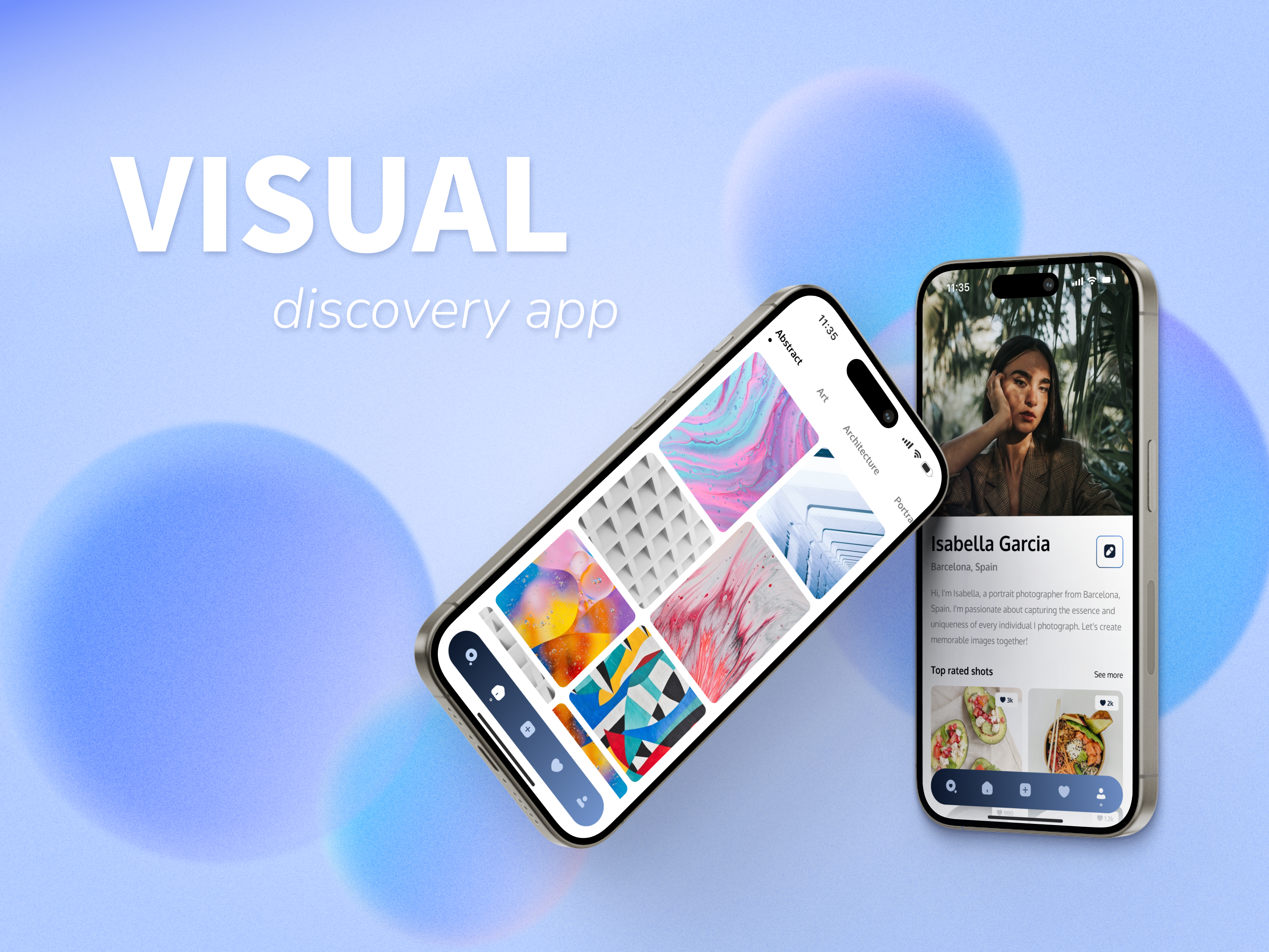 Visual discovery app app design collection gallery mobile mobile app photo pinterest ui ui design user interface visual app visual discovery app visual discovery platform