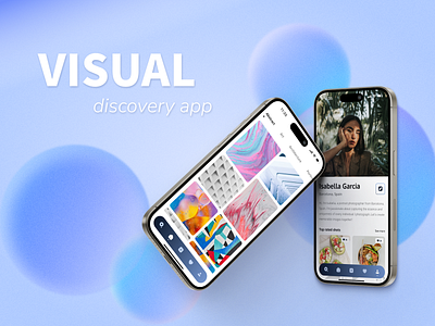 Visual discovery app app design collection gallery mobile mobile app photo pinterest ui ui design user interface visual app visual discovery app visual discovery platform