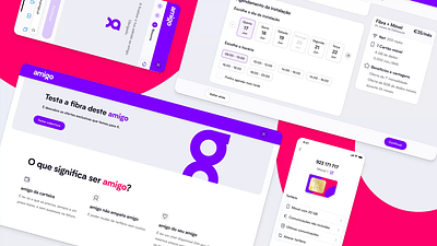 amigo's Website & Mobile App • Project Reel mobile app mobile app design mobile app ux design product telecom ui ui design uiux ux ux design web app design web app ux design webapp website