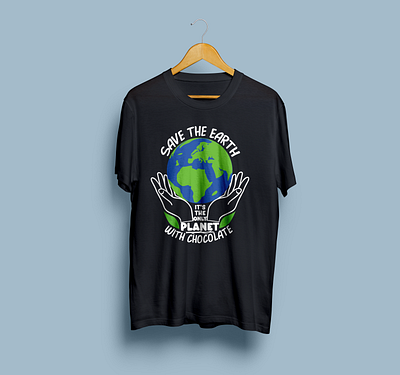 Save The Earth Custom T-shirt Design active t shirt active t shirts apparel cloths custom t shirt design graphic design illustration save the earth t shirt design trendy tshirt
