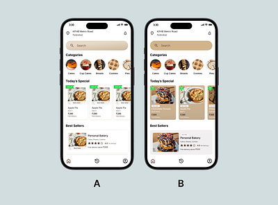 Bakery APP app design bakery ui