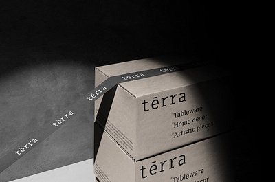 Terra – Handmade Ceramics Branding box branding design download free freebie graphic design logo mockuop cloud mockupcloud mockups packaging