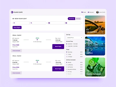 Flight Tickets Booking App airplane ticket airport app boarding booking app booking platform booking system flight flights app online hotel booking online ticket booking plane room booking ticket application ticket booking ui design ux design website design