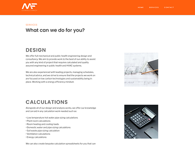 Website Design for MF Consultancy brand design branding business design graphic design graphic designer ui ui design ux web web design web services website website design