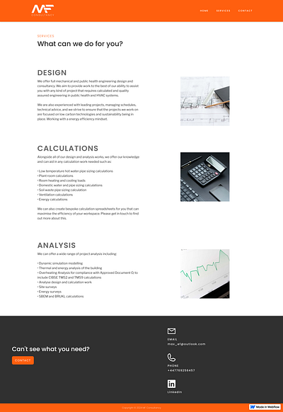 Website Design for MF Consultancy brand design branding business design graphic design graphic designer ui ui design ux web web design web services website website design