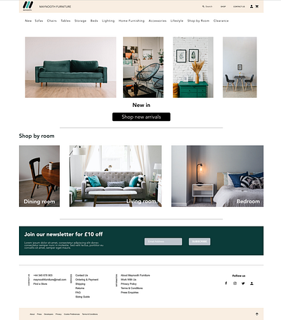Website Design for Furniture Brand brand design brand designer branding graphic design graphic designer ui ui designer ux web design web designer website design