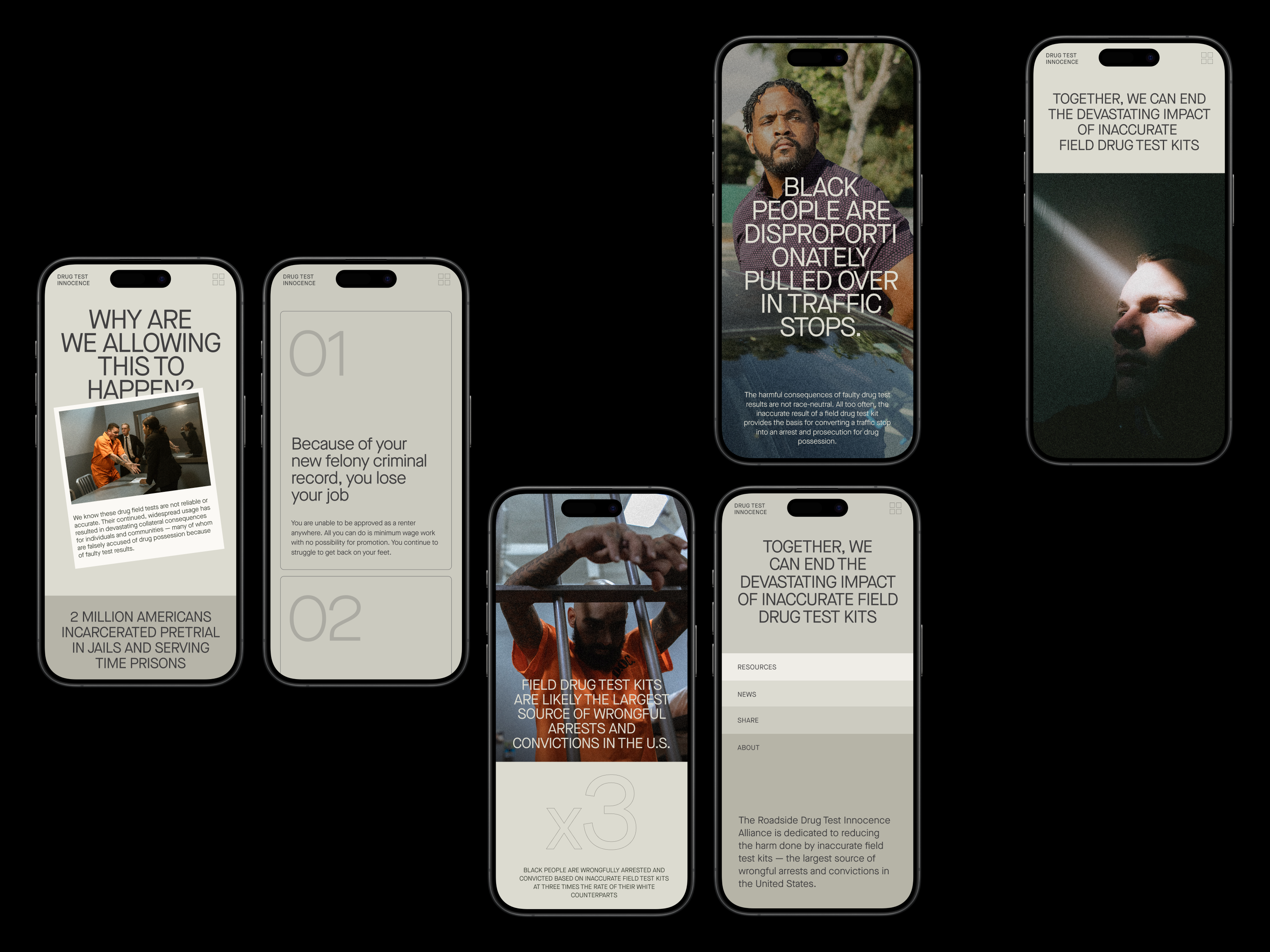 Case Study: Drug Test Innocence Website 3d animation design editorial educational graphic design interface law legal motion graphics social society ui user experience ux visual storytelling web web design website website design