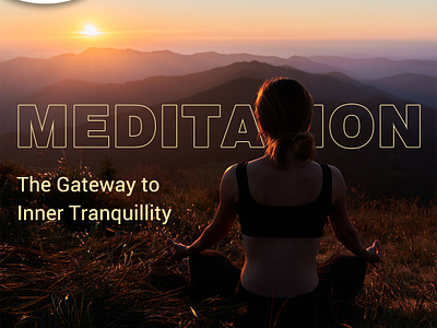 Meditation: The Gateway to Inner Tranquillity branding graphic design