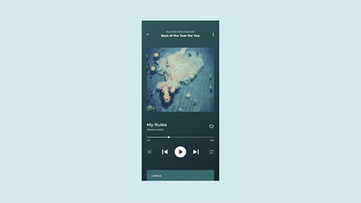 Daily UI 009: Music Player animation dailyui design designui graphic design illustration interaction music player ui uidaily